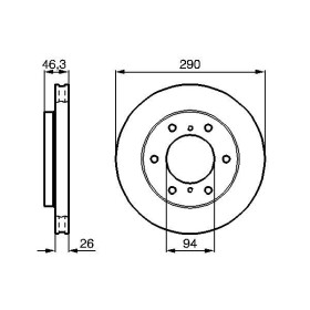 BOSCH Brzdový kotúč vetraný Ø290mm   0 986 478 990_thumb5