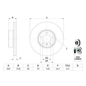 BOSCH Brzdový kotúč vetraný Ø324mm   0 986 478 024_thumb5