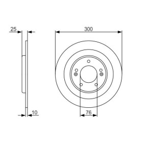 BOSCH Brzdový kotúč plny Ø300mm   0 986 479 A46_thumb5