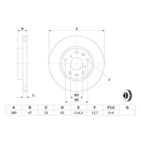 BOSCH Brzdový kotúč vetraný Ø279.7mm   0 986 479 403_thumb5