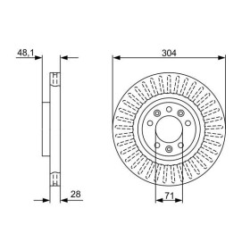 BOSCH Brzdový kotúč vetraný Ø304mm   0 986 479 A89_thumb5