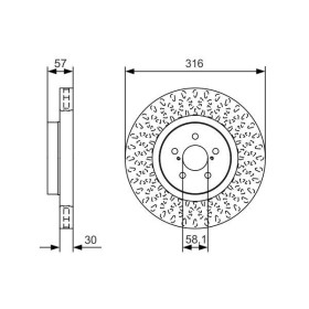 BOSCH Brzdový kotúč vetraný Ø315,8mm   0 986 479 A81_thumb5