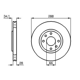 BOSCH Brzdový kotúč vetraný Ø288mm   0 986 478 980_thumb5