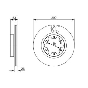 BOSCH Brzdový kotúč vetraný Ø290mm   0 986 479 141_thumb5