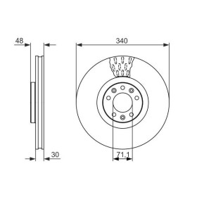 BOSCH Brzdový kotúč vetraný Ø340mm   0 986 479 092_thumb5