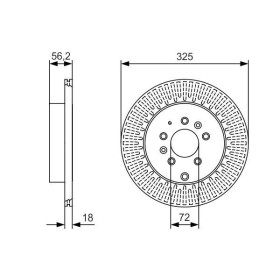 BOSCH Brzdový kotúč vetraný Ø325mm   0 986 479 C30_thumb5