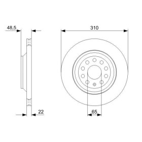 BOSCH Brzdový kotúč vetraný Ø310mm   0 986 479 303_thumb5