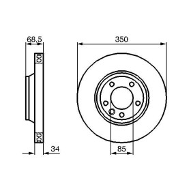 BOSCH Brzdový kotúč vetraný Ø350mm   0 986 479 249_thumb5