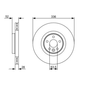 BOSCH Brzdový kotúč vetraný Ø336mm   0 986 479 395_thumb5