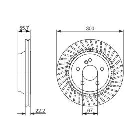 BOSCH Brzdový kotúč vetraný Ø300mm   0 986 479 655_thumb5