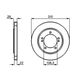 BOSCH Brzdový kotúč vetraný Ø310mm   0 986 478 839_thumb5