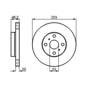 BOSCH Brzdový kotúč vetraný Ø255mm   0 986 478 578_thumb5