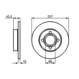 BOSCH Brzdový kotúč plny Ø256mm   0 986 478 016_thumb5