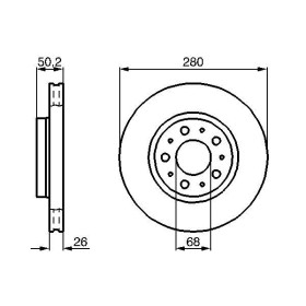 BOSCH Brzdový kotúč vetraný Ø280mm   0 986 478 603_thumb5