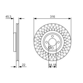 BOSCH Brzdový kotúč vetraný Ø316mm   0 986 479 A07_thumb5