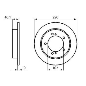 BOSCH Brzdový kotúč plny Ø290,2mm   0 986 478 539_thumb5