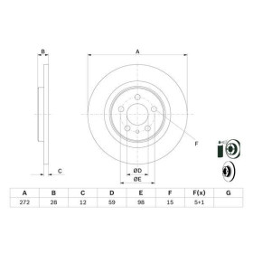 BOSCH Brzdový kotúč plny Ø272mm   0 986 479 064_thumb5