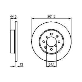 BOSCH Brzdový kotúč plny Ø262mm   0 986 478 889_thumb5