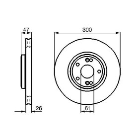 BOSCH Brzdový kotúč vetraný Ø300mm   0 986 479 B47_thumb5