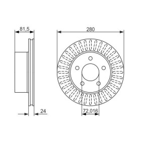 BOSCH Brzdový kotúč vetraný Ø280mm   0 986 479 386_thumb5