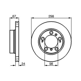 BOSCH Brzdový kotúč vetraný Ø297.8mm   0 986 478 477_thumb5