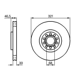 BOSCH Brzdový kotúč vetraný Ø320mm   0 986 478 985_thumb5