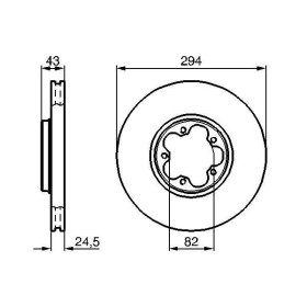 BOSCH Brzdový kotúč vetraný Ø294mm   0 986 479 B29_thumb5