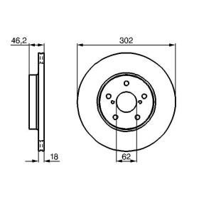 BOSCH Brzdový kotúč vetraný Ø301,7mm   0 986 478 490_thumb5