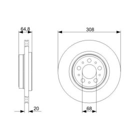 BOSCH Brzdový kotúč vetraný Ø308mm   0 986 479 C78_thumb5