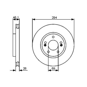 BOSCH Brzdový kotúč vetraný Ø294mm   0 986 479 434_thumb5