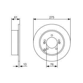 BOSCH Brzdový kotúč plny Ø275mm   0 986 479 525_thumb5