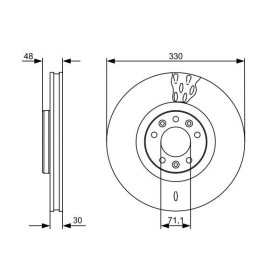 BOSCH Brzdový kotúč vetraný Ø329,8mm   0 986 479 529_thumb5