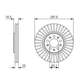 BOSCH Brzdový kotúč vetraný Ø288mm   0 986 479 914_thumb5