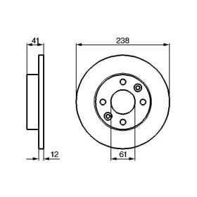 BOSCH Brzdový kotúč plny Ø238mm   0 986 479 165_thumb5