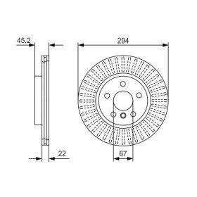 BOSCH Brzdový kotúč vetraný Ø294mm   0 986 479 C91_thumb5