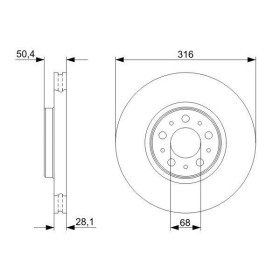 BOSCH Brzdový kotúč vetraný Ø316mm   0 986 479 C85_thumb5