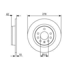 BOSCH Brzdový kotúč plny Ø278mm   0 986 479 C80_thumb5