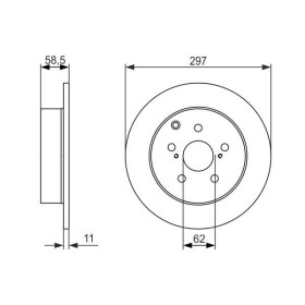 BOSCH Brzdový kotúč plny Ø297mm   0 986 479 574_thumb5