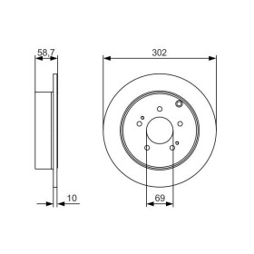 BOSCH Brzdový kotúč plny Ø301,8mm   0 986 479 532_thumb5