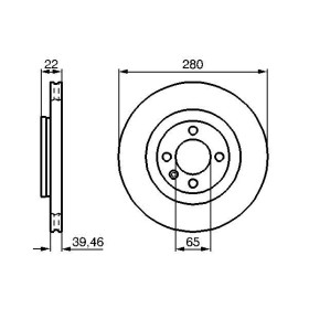 BOSCH Brzdový kotúč vetraný Ø280mm   0 986 478 508_thumb5