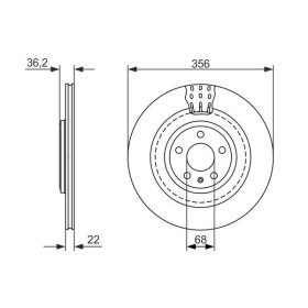 BOSCH Brzdový kotúč vetraný Ø356mm   0 986 479 749_thumb5