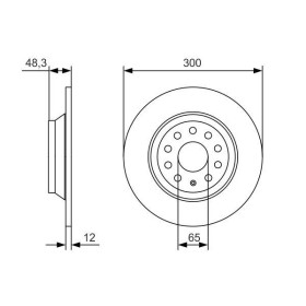 BOSCH Brzdový kotúč plny Ø300mm   0 986 479 A84_thumb5