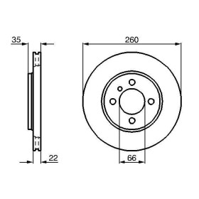 BOSCH Brzdový kotúč vetraný Ø260mm   0 986 478 036_thumb6