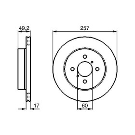 BOSCH Brzdový kotúč vetraný Ø257mm   0 986 478 984_thumb5