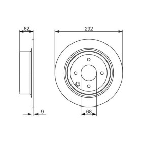 BOSCH Brzdový kotúč plny Ø292mm   0 986 479 742_thumb5