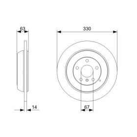 BOSCH Brzdový kotúč plny Ø330,2mm   0 986 479 330_thumb5