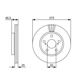 BOSCH Brzdový kotúč vetraný Ø275mm   0 986 479 428_thumb5