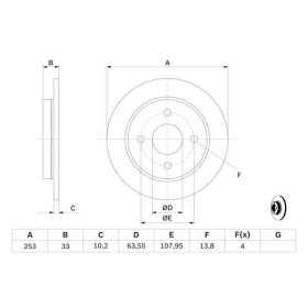 BOSCH Brzdový kotúč plny Ø252,7mm   0 986 478 344_thumb5