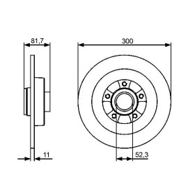 BOSCH Brzdový kotúč plny Ø300mm   0 986 479 446_thumb5