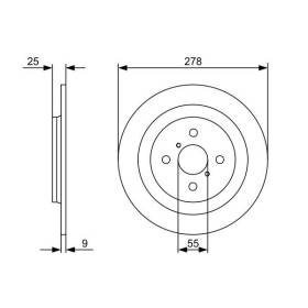 BOSCH Brzdový kotúč plny Ø278mm   0 986 479 C05_thumb5